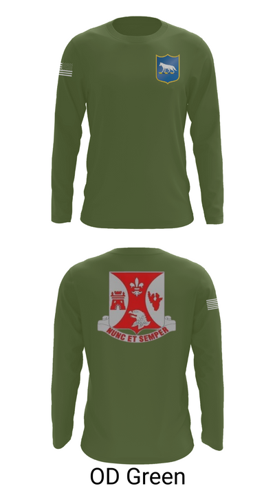 2/196th RTI 78936659 Long Sleeve Performance Shirt 44