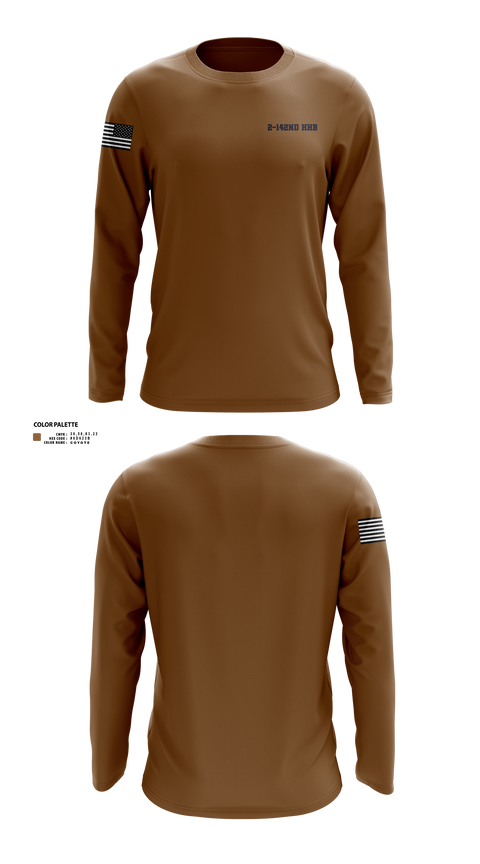 Long Sleeve Performance Shirt, 2-142nd HHB, , Teamtime, Team time, sublimation, custom sports apparel, team uniforms, spirit wear, spiritwear, sports uniforms, custom shirts, team store, custom team store, fundraiser sports, apparel fundraiser