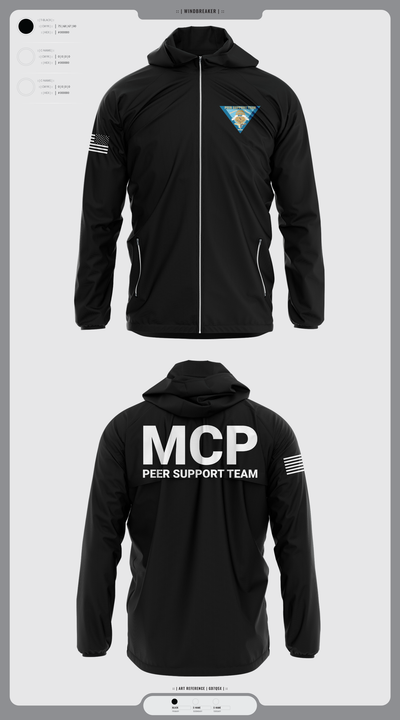 Montgomery County Police Peer Support Team 86859377 Windbreaker - 2