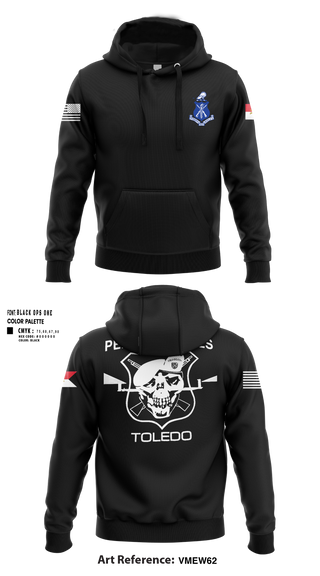 Hoodie, Pershing Rifles Troop L-1, , Teamtime, Team time, sublimation, custom sports apparel, team uniforms, spirit wear, spiritwear, sports uniforms, custom shirts, team store, custom team store, fundraiser sports, apparel fundraiser