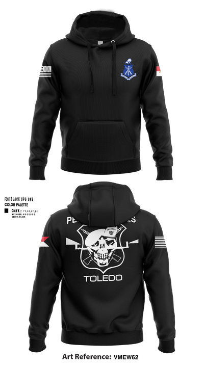 Pershing Rifles Troop L-1 10347059 Hoodie - 152