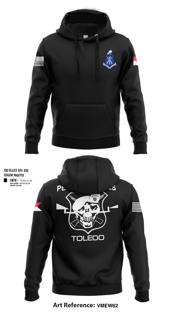 Hoodie, Pershing Rifles Troop L-1, , Teamtime, Team time, sublimation, custom sports apparel, team uniforms, spirit wear, spiritwear, sports uniforms, custom shirts, team store, custom team store, fundraiser sports, apparel fundraiser
