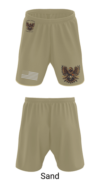 Athletic Shorts With Pockets, Foxtrot Company, 832nd OD BN, Army, Teamtime, Team time, sublimation, custom sports apparel, team uniforms, spirit wear, spiritwear, sports uniforms, custom shirts, team store, custom team store, fundraiser sports, apparel fundraiser