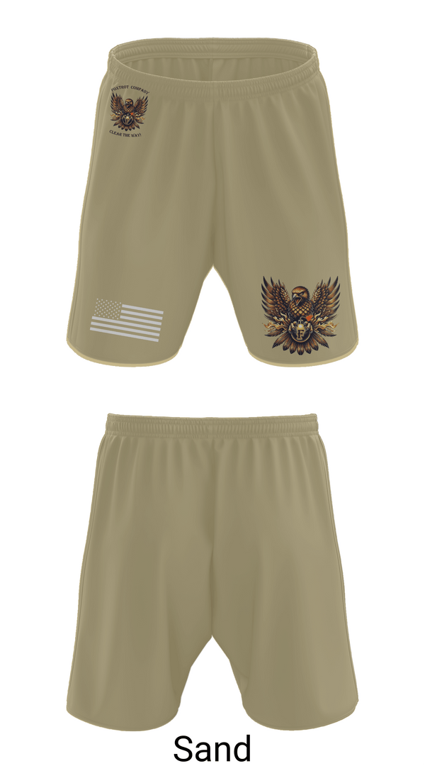 Athletic Shorts With Pockets, Foxtrot Company, 832nd OD BN, Army, Teamtime, Team time, sublimation, custom sports apparel, team uniforms, spirit wear, spiritwear, sports uniforms, custom shirts, team store, custom team store, fundraiser sports, apparel fundraiser