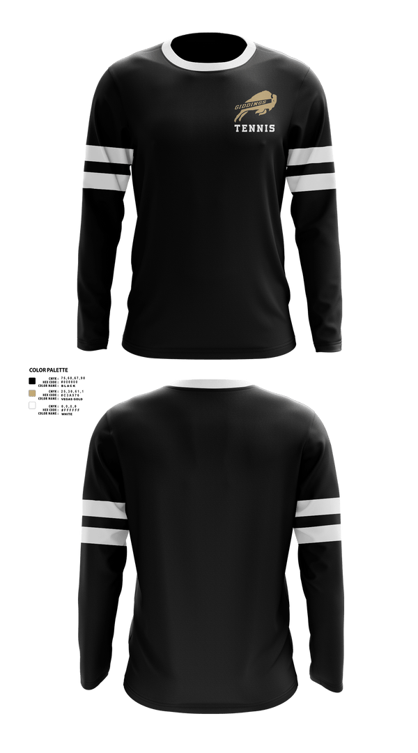 Long Sleeve Performance Shirt, Giddings Tennis, Tennis, Teamtime, Team time, sublimation, custom sports apparel, team uniforms, spirit wear, spiritwear, sports uniforms, custom shirts, team store, custom team store, fundraiser sports, apparel fundraiser