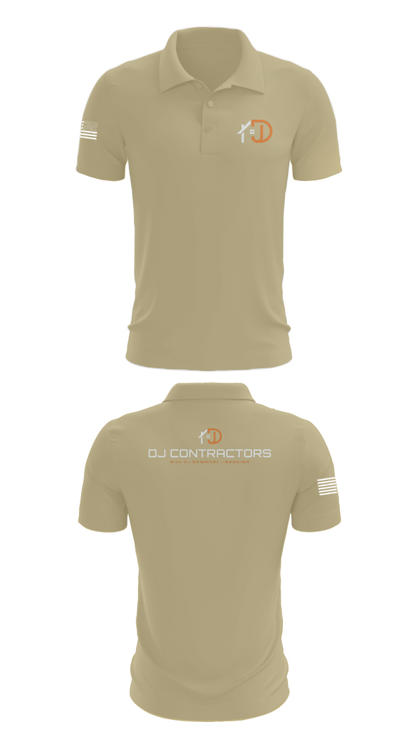 Short Sleeve Performance Polo, DJ CONTRACTORS, , Teamtime, Team time, sublimation, custom sports apparel, team uniforms, spirit wear, spiritwear, sports uniforms, custom shirts, team store, custom team store, fundraiser sports, apparel fundraiser
