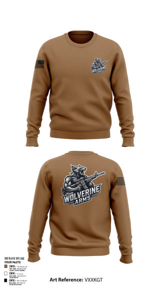 Crew Neck Sweatshirt, Wolverine Arms, , Teamtime, Team time, sublimation, custom sports apparel, team uniforms, spirit wear, spiritwear, sports uniforms, custom shirts, team store, custom team store, fundraiser sports, apparel fundraiser