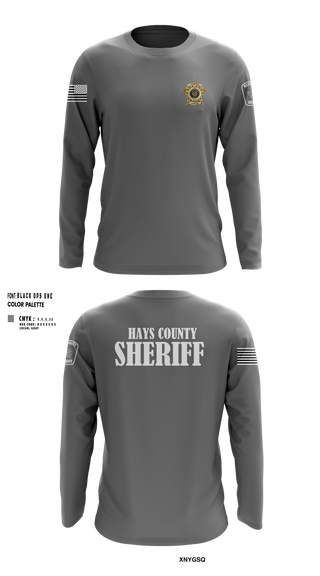 Long Sleeve Performance Shirt, Hays County Sheriff’s Office, , Teamtime, Team time, sublimation, custom sports apparel, team uniforms, spirit wear, spiritwear, sports uniforms, custom shirts, team store, custom team store, fundraiser sports, apparel fundraiser