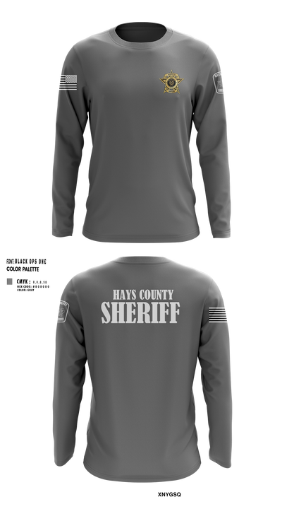 Hays County Sheriff’s Office 39669531 Long Sleeve Performance Shirt 100