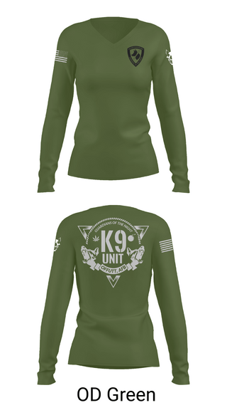 Womens Long Sleeve Vneck Shirt, Guardians of the Night, , Teamtime, Team time, sublimation, custom sports apparel, team uniforms, spirit wear, spiritwear, sports uniforms, custom shirts, team store, custom team store, fundraiser sports, apparel fundraiser