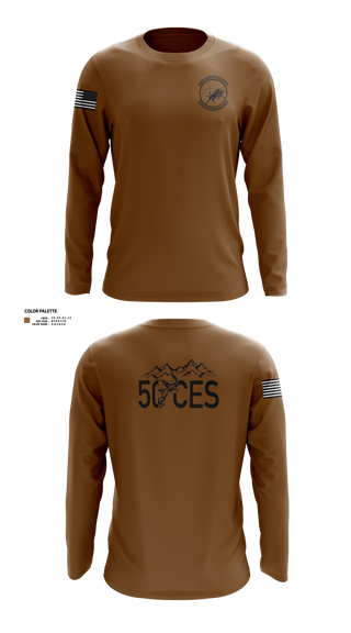 Long Sleeve Performance Shirt, 50 CES, Air Force, Teamtime, Team time, sublimation, custom sports apparel, team uniforms, spirit wear, spiritwear, sports uniforms, custom shirts, team store, custom team store, fundraiser sports, apparel fundraiser