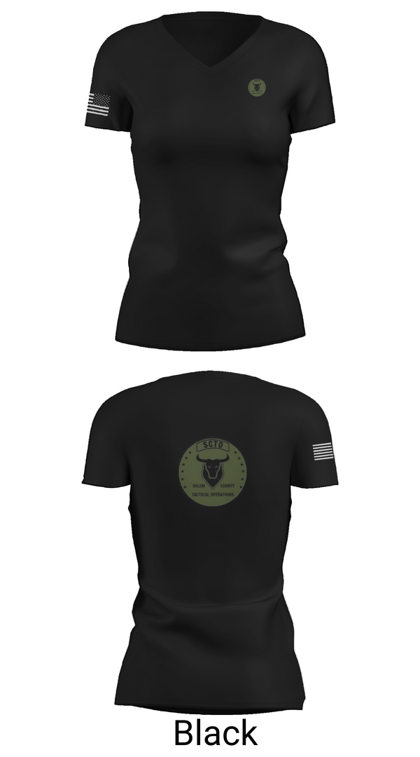 Womens Short Sleeve Vneck Shirt, Salem County Tactical Operations, , Teamtime, Team time, sublimation, custom sports apparel, team uniforms, spirit wear, spiritwear, sports uniforms, custom shirts, team store, custom team store, fundraiser sports, apparel fundraiser
