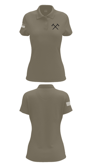 Womens Short Sleeve Performance Polo, 1310, Army, Teamtime, Team time, sublimation, custom sports apparel, team uniforms, spirit wear, spiritwear, sports uniforms, custom shirts, team store, custom team store, fundraiser sports, apparel fundraiser