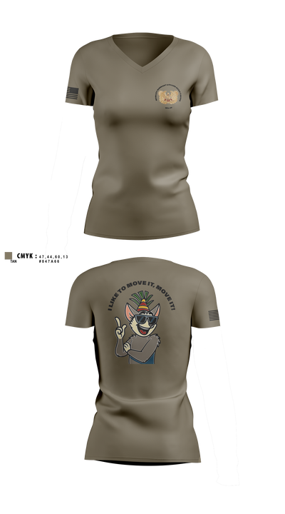 MWOBC 001-25 3981532 Women's Short Sleeve V-neck Shirt - 1