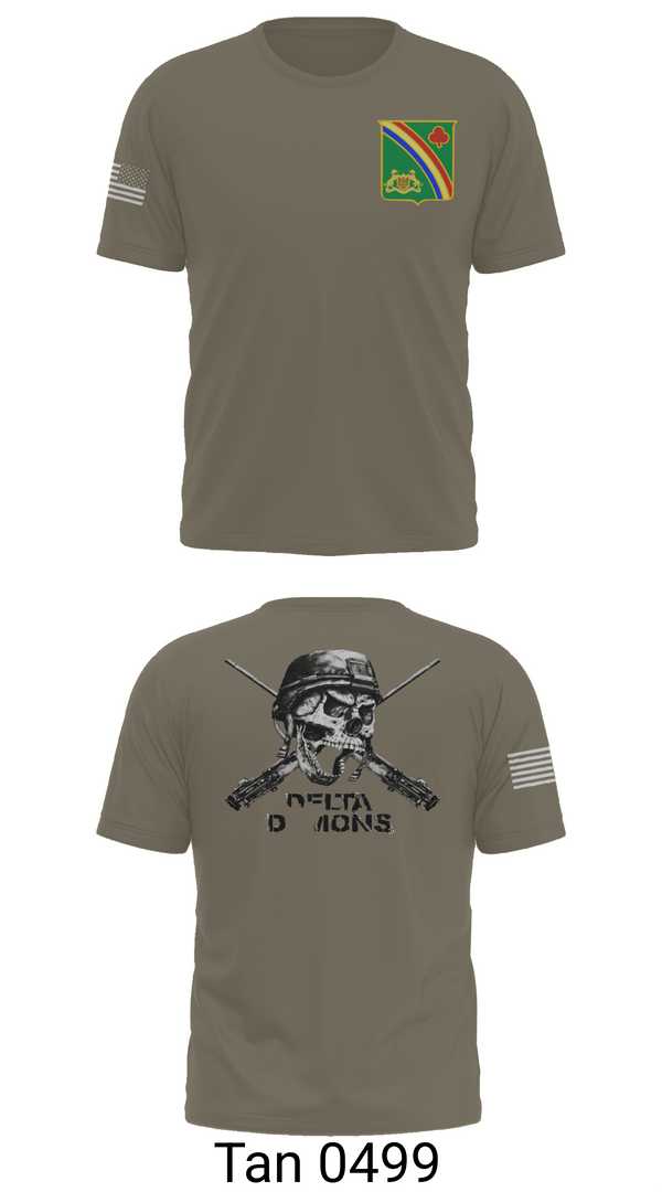 Old School Cotton Feel Shirt, 1st Battalion 69th Infantry Regiment, Army, Teamtime, Team time, sublimation, custom sports apparel, team uniforms, spirit wear, spiritwear, sports uniforms, custom shirts, team store, custom team store, fundraiser sports, apparel fundraiser