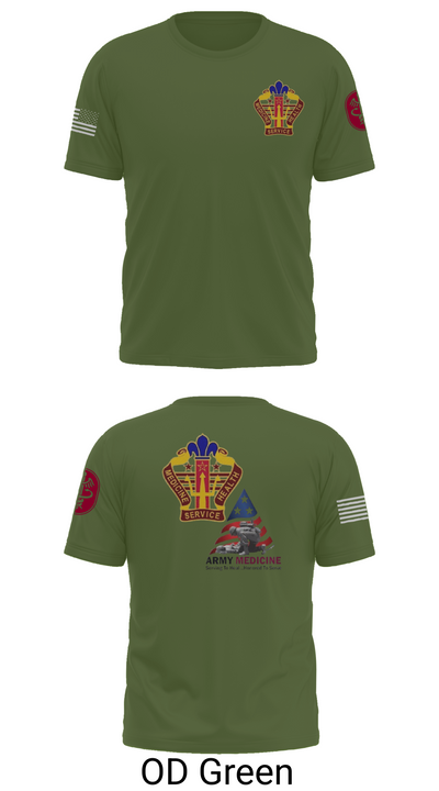 USA MEDDAC KAHC 77066596 Short Sleeve Performance Shirt - 56
