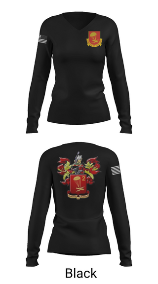 Womens Long Sleeve Vneck Shirt, 2-377 PFAR, Army, Teamtime, Team time, sublimation, custom sports apparel, team uniforms, spirit wear, spiritwear, sports uniforms, custom shirts, team store, custom team store, fundraiser sports, apparel fundraiser