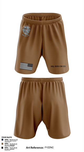 Athletic Shorts With Pockets, HQ, 95th CM CO, Army, Teamtime, Team time, sublimation, custom sports apparel, team uniforms, spirit wear, spiritwear, sports uniforms, custom shirts, team store, custom team store, fundraiser sports, apparel fundraiser