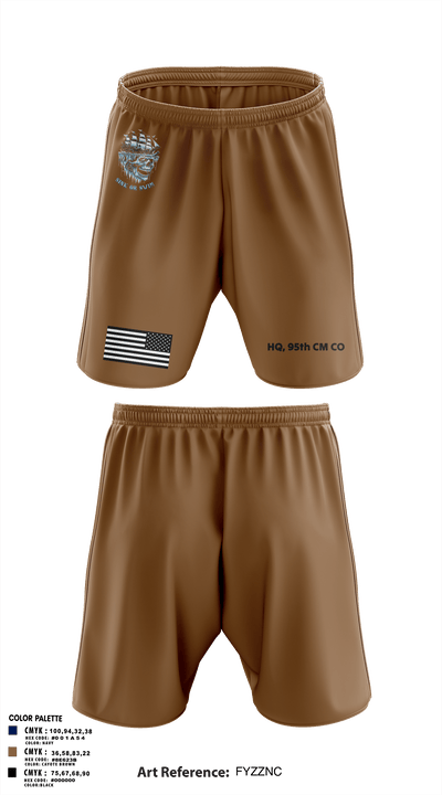 HQ, 95th CM CO 75493136 Athletic Shorts With Pockets - 2