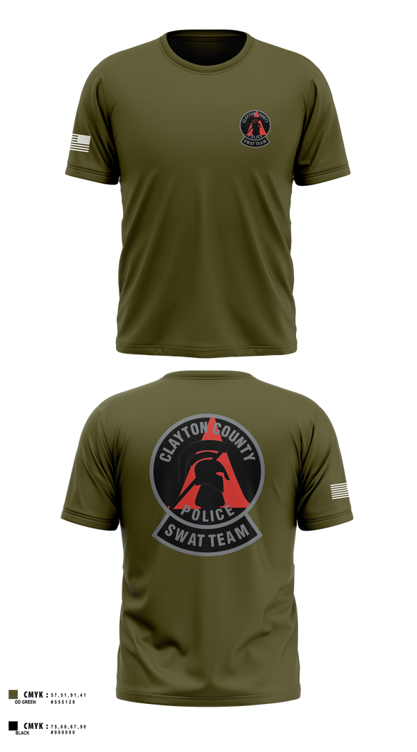 Old School Cotton Feel Shirt, Clayton County Police SWAT Team, Police, Teamtime, Team time, sublimation, custom sports apparel, team uniforms, spirit wear, spiritwear, sports uniforms, custom shirts, team store, custom team store, fundraiser sports, apparel fundraiser