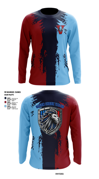 Long Sleeve Performance Shirt, Valor, , Teamtime, Team time, sublimation, custom sports apparel, team uniforms, spirit wear, spiritwear, sports uniforms, custom shirts, team store, custom team store, fundraiser sports, apparel fundraiser