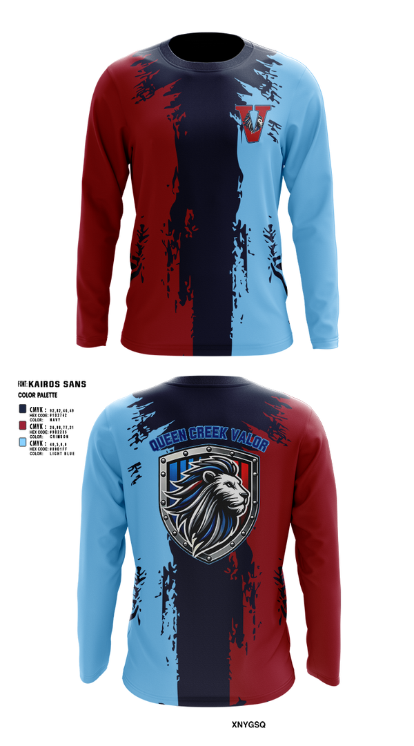 Long Sleeve Performance Shirt, Valor, , Teamtime, Team time, sublimation, custom sports apparel, team uniforms, spirit wear, spiritwear, sports uniforms, custom shirts, team store, custom team store, fundraiser sports, apparel fundraiser