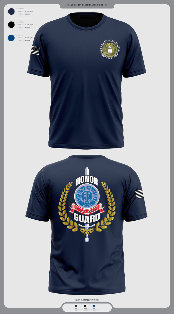Old School Cotton Feel Shirt, Twu Local 100 Ceremonial Unit & Honor Guard, , Teamtime, Team time, sublimation, custom sports apparel, team uniforms, spirit wear, spiritwear, sports uniforms, custom shirts, team store, custom team store, fundraiser sports, apparel fundraiser