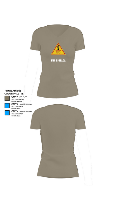 FOX 2-55ADA 481979 Women's Short Sleeve V-neck Shirt - 64