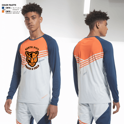 North Pitt High School Track and Field 81269617 Long Sleeve Performance Shirt 2