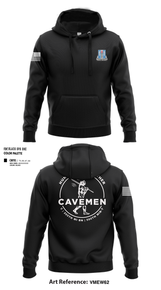 Hoodie, C / 205th MI BN / 500th MIB-T, , Teamtime, Team time, sublimation, custom sports apparel, team uniforms, spirit wear, spiritwear, sports uniforms, custom shirts, team store, custom team store, fundraiser sports, apparel fundraiser