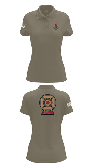 Womens Short Sleeve Performance Polo, Zenobia Marksmen, , Teamtime, Team time, sublimation, custom sports apparel, team uniforms, spirit wear, spiritwear, sports uniforms, custom shirts, team store, custom team store, fundraiser sports, apparel fundraiser