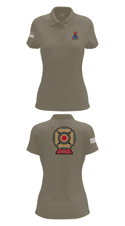 Zenobia marksmen Women's Short Sleeve Performance Polo  - 34