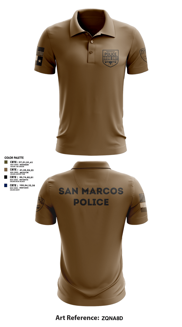 Short Sleeve Performance Polo, San Marcos Police Drone Unit, Police, Teamtime, Team time, sublimation, custom sports apparel, team uniforms, spirit wear, spiritwear, sports uniforms, custom shirts, team store, custom team store, fundraiser sports, apparel fundraiser