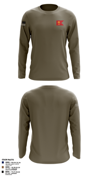 Long Sleeve Performance Shirt, 419th Transportation Company, , Teamtime, Team time, sublimation, custom sports apparel, team uniforms, spirit wear, spiritwear, sports uniforms, custom shirts, team store, custom team store, fundraiser sports, apparel fundraiser