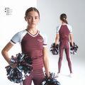Metro Tech Cheer 28099552 Women's Short Sleeve V-neck Shirt - 2