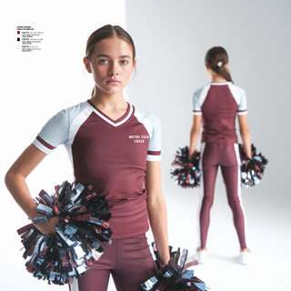 Womens Short Sleeve Vneck Shirt, Metro Tech Cheer, Cheer, Teamtime, Team time, sublimation, custom sports apparel, team uniforms, spirit wear, spiritwear, sports uniforms, custom shirts, team store, custom team store, fundraiser sports, apparel fundraiser
