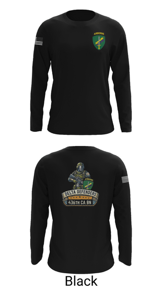 Long Sleeve Performance Shirt, D Co 436th CA BN, , Teamtime, Team time, sublimation, custom sports apparel, team uniforms, spirit wear, spiritwear, sports uniforms, custom shirts, team store, custom team store, fundraiser sports, apparel fundraiser