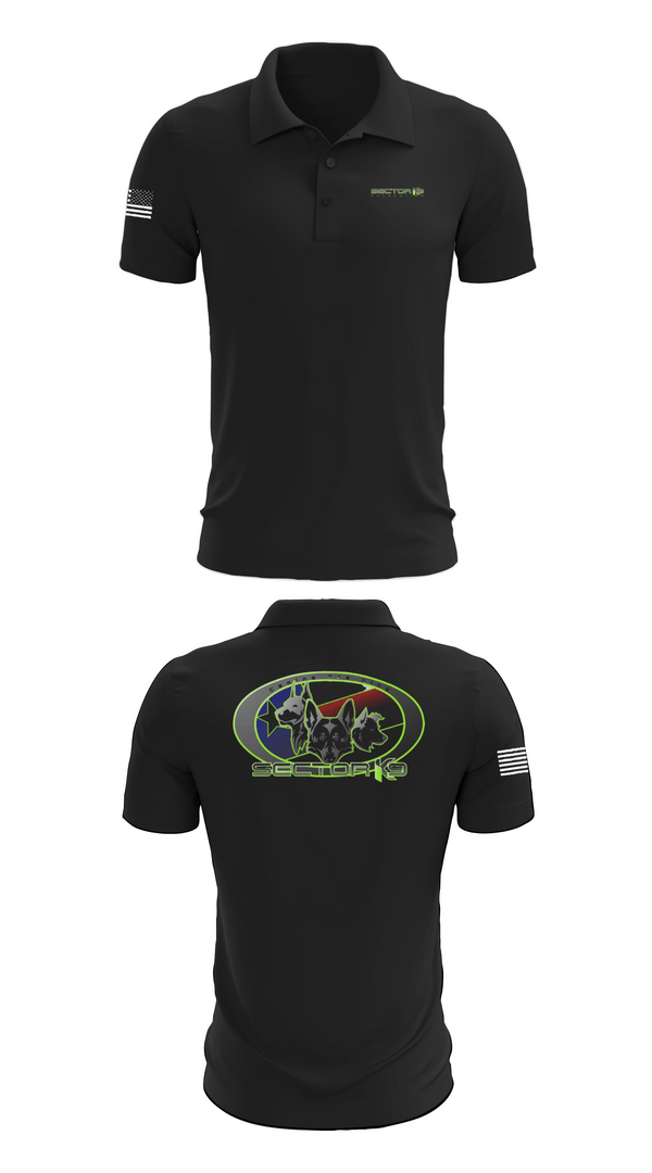 Short Sleeve Performance Polo, Sector K9 Foundation, , Teamtime, Team time, sublimation, custom sports apparel, team uniforms, spirit wear, spiritwear, sports uniforms, custom shirts, team store, custom team store, fundraiser sports, apparel fundraiser