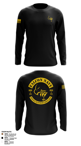 Long Sleeve Performance Shirt, Falcon Navy, , Teamtime, Team time, sublimation, custom sports apparel, team uniforms, spirit wear, spiritwear, sports uniforms, custom shirts, team store, custom team store, fundraiser sports, apparel fundraiser