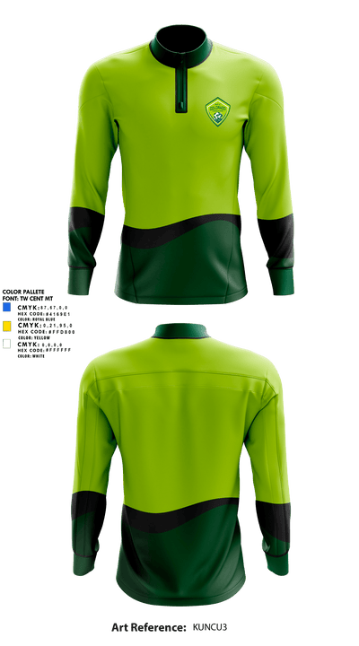 AFC Colorado Dragons 48470583 Quarter Zip Jacket - 2