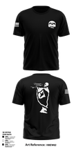 First battalion first Marines 71205958 Old School Cotton Feel Shirt - 1