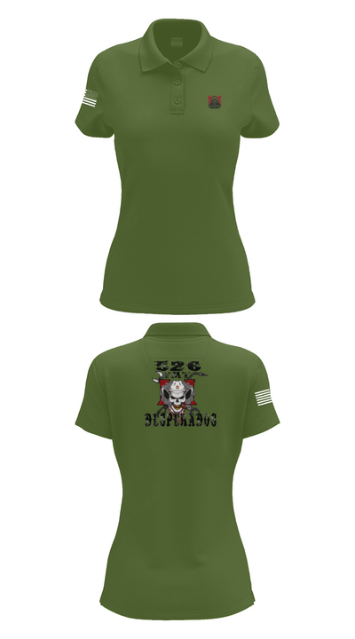 526th ECC Desperados FMT 5277023 Women's Short Sleeve Performance Polo  - 55