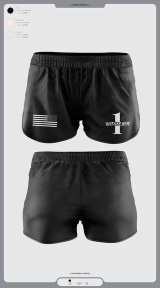 Ranger Panties, Battalion 1, , Teamtime, Team time, sublimation, custom sports apparel, team uniforms, spirit wear, spiritwear, sports uniforms, custom shirts, team store, custom team store, fundraiser sports, apparel fundraiser