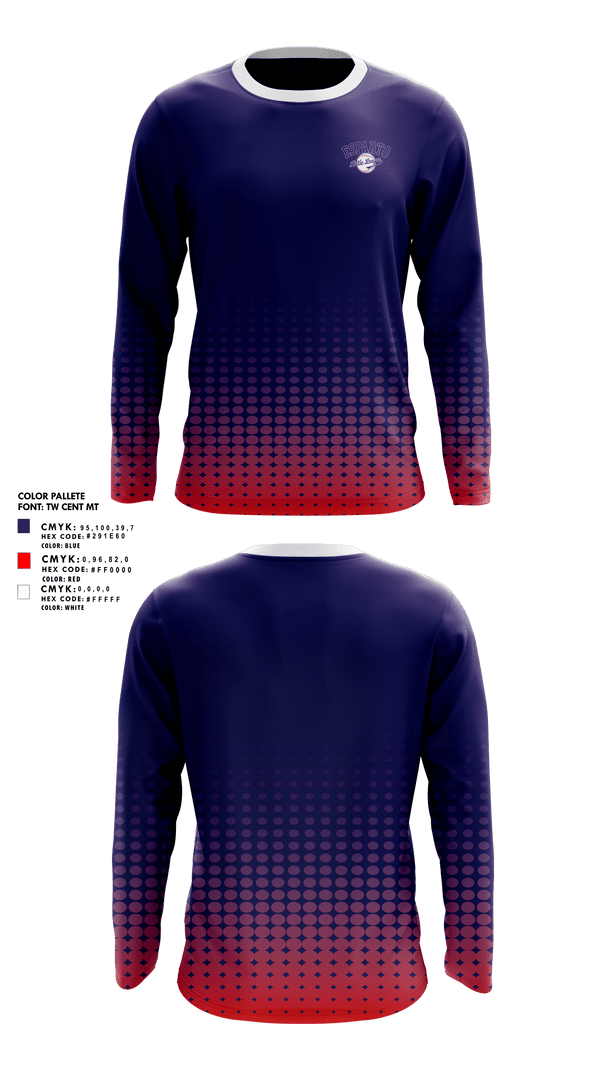 Long Sleeve Performance Shirt, Esparto Little League, Spirit Store, Teamtime, Team time, sublimation, custom sports apparel, team uniforms, spirit wear, spiritwear, sports uniforms, custom shirts, team store, custom team store, fundraiser sports, apparel fundraiser
