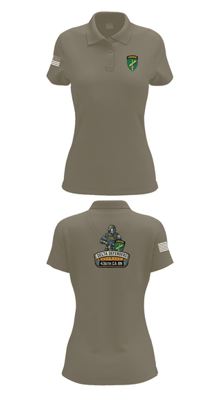 Womens Short Sleeve Performance Polo, D Co 436th CA BN, , Teamtime, Team time, sublimation, custom sports apparel, team uniforms, spirit wear, spiritwear, sports uniforms, custom shirts, team store, custom team store, fundraiser sports, apparel fundraiser