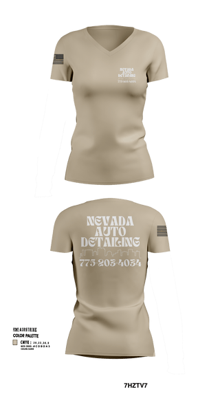 Womens Short Sleeve Vneck Shirt, Nevada auto detailing, , Teamtime, Team time, sublimation, custom sports apparel, team uniforms, spirit wear, spiritwear, sports uniforms, custom shirts, team store, custom team store, fundraiser sports, apparel fundraiser