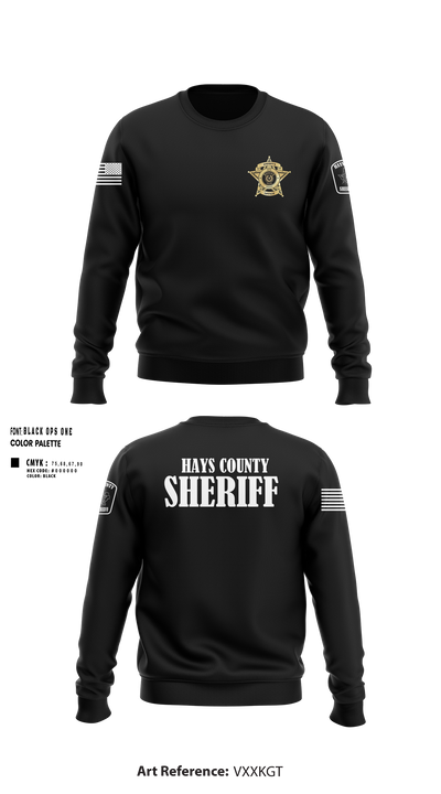 Hays County Sheriff’s Office 39669531 Crew Neck Sweatshirt - 50