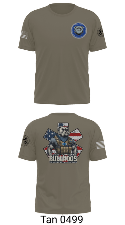 Bravo Company Bulldogs 26926733 Short Sleeve Performance Shirt - 76