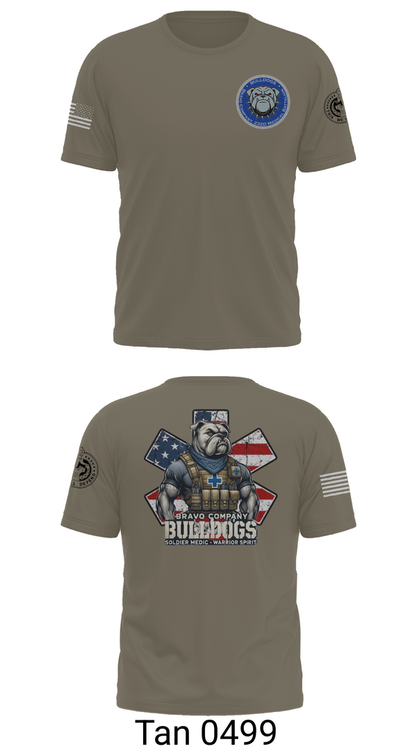Short Sleeve Performance Shirt, Bravo Company Bulldogs, , Teamtime, Team time, sublimation, custom sports apparel, team uniforms, spirit wear, spiritwear, sports uniforms, custom shirts, team store, custom team store, fundraiser sports, apparel fundraiser