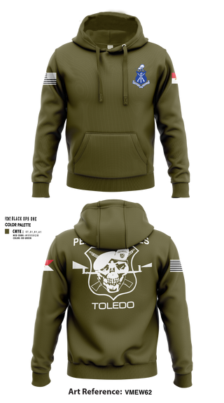 Hoodie, Pershing Rifles Troop L-1, , Teamtime, Team time, sublimation, custom sports apparel, team uniforms, spirit wear, spiritwear, sports uniforms, custom shirts, team store, custom team store, fundraiser sports, apparel fundraiser